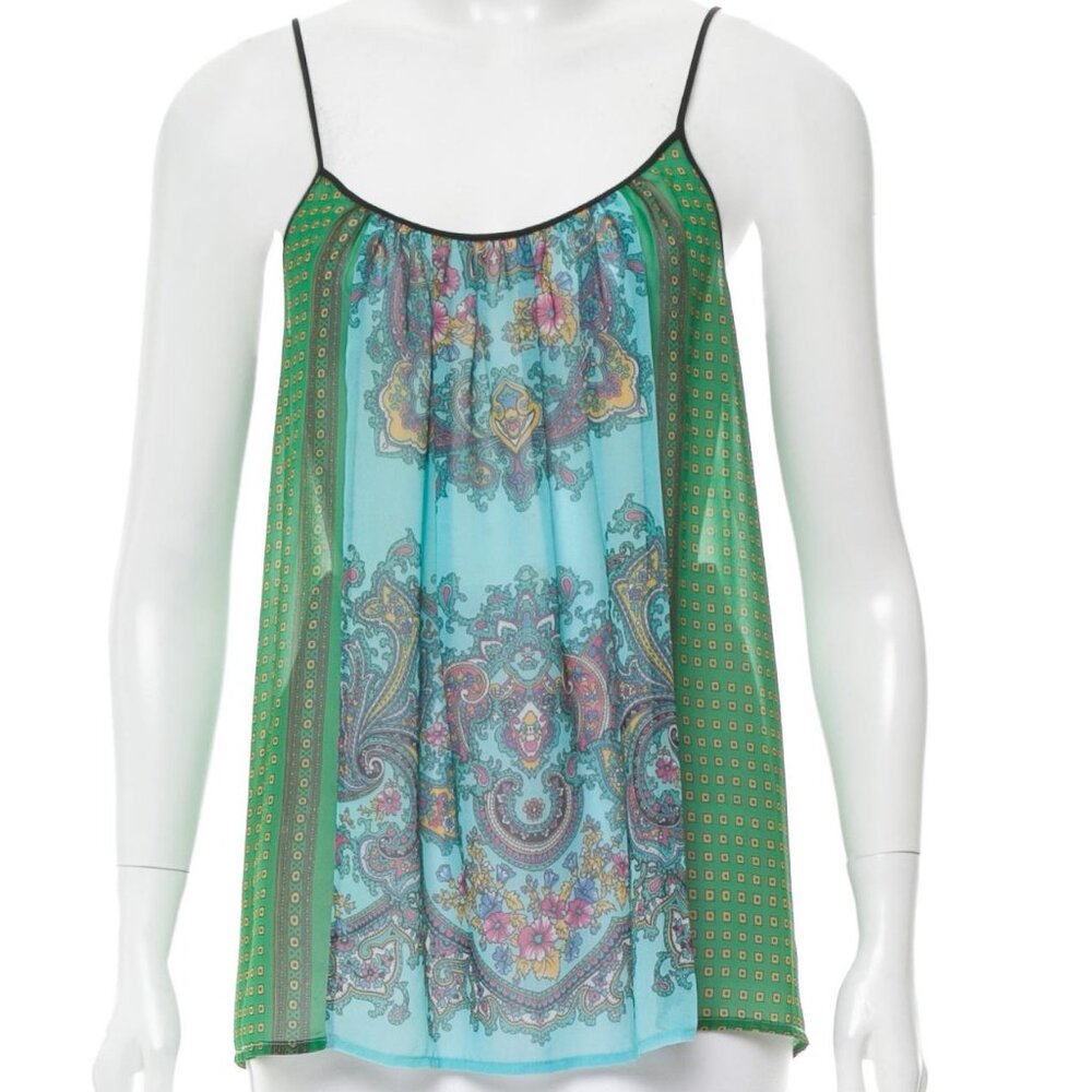 Clover Canyon Printed Silk Cami Top S | US 4